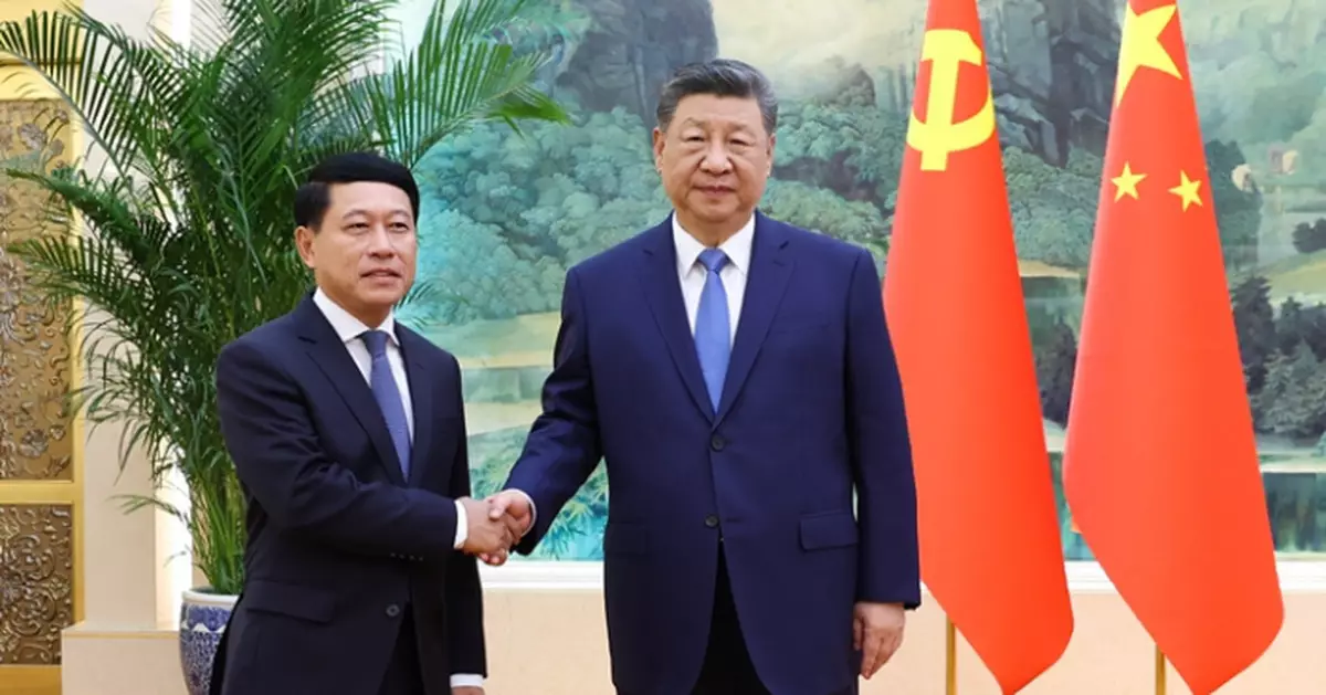 習近平晤老撾特使沙倫賽 指雙方要站在事關社會主義前途命運戰略高度協調配合