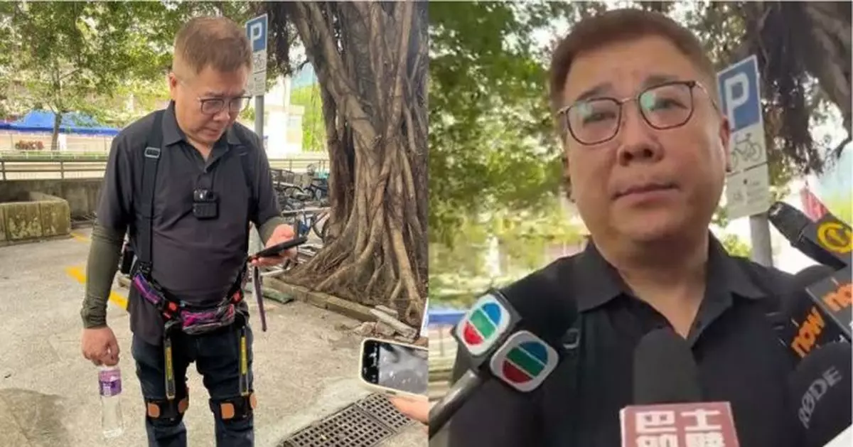 大埔火災 | 17樓居民出動輔助裝備「外骨胳」上樓 哽咽：損毁兩間回憶都兩間