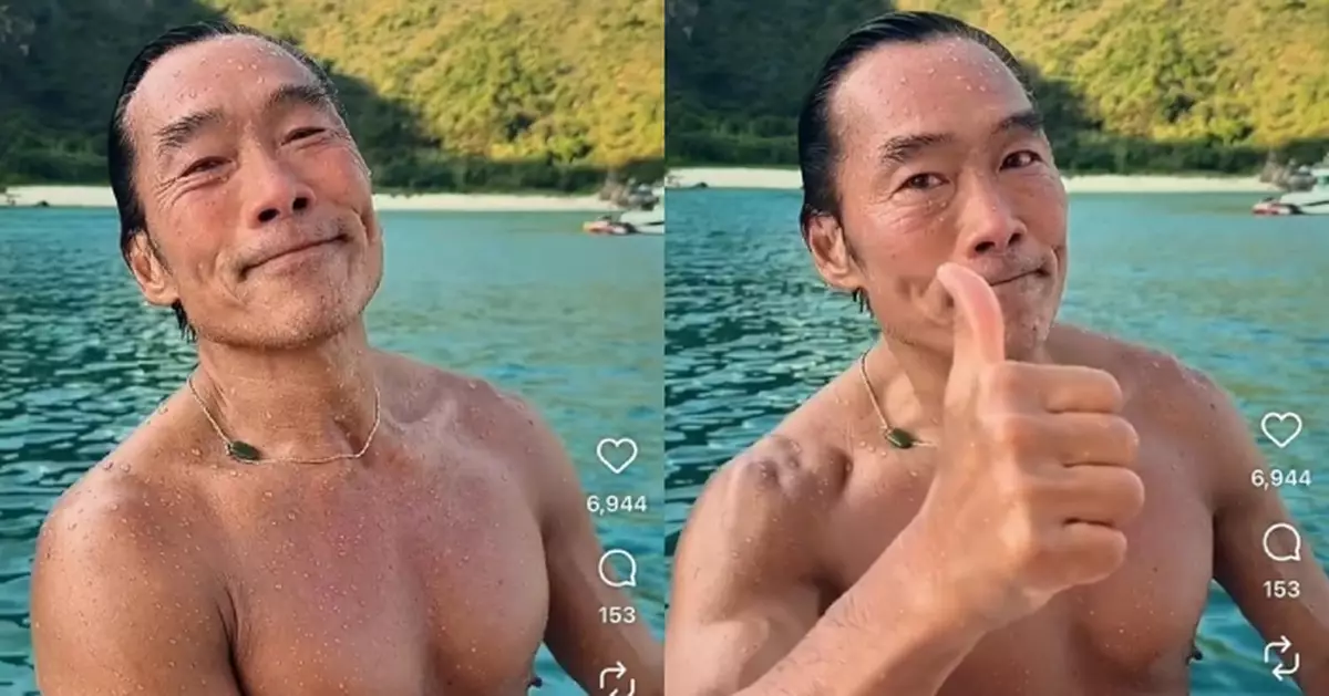 花甲之年仍然爆肌 61歲鄭浩南身形完勝後生仔