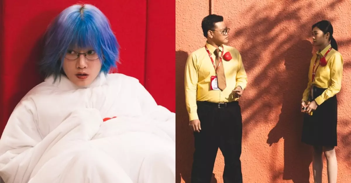 一個部門的誕生｜出爐影后廖子妤大膽藍髮造型化身電視台吉祥物 白只孖謝咏欣身陷「Cut台」荒誕神情崩潰