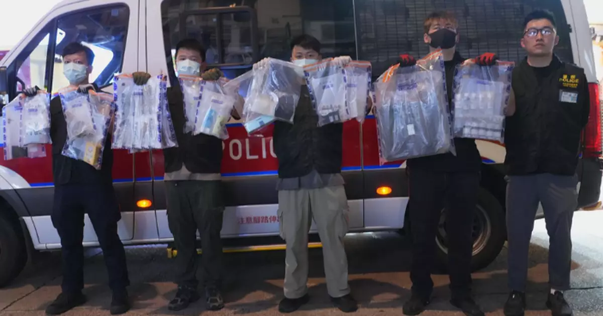 警方反毒行動拘43歲女子 檢依托咪酯原材料可卡因及冰毒市值約60萬元