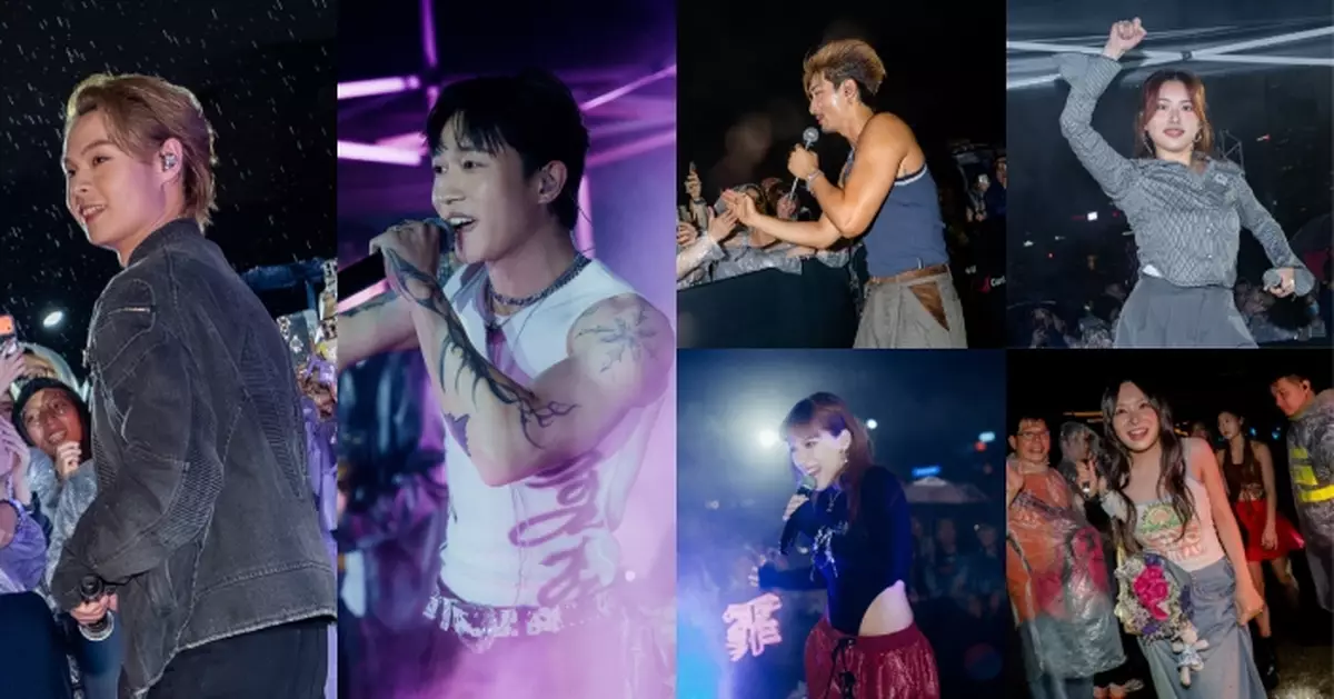 Tiger邱傲然夥TELLER雨中「寵粉」 《聲夢》、《聲秀》勁歌辣舞掀廣東歌熱潮