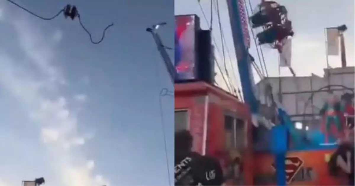 西班牙彈射機動遊戲300呎高空突斷纜 兩乘客急墜釀4傷