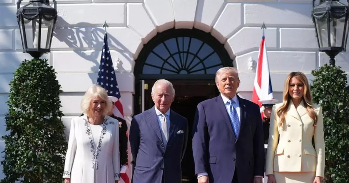 英王查理斯三世與王后卡米拉抵達美國 展開四天國事訪問