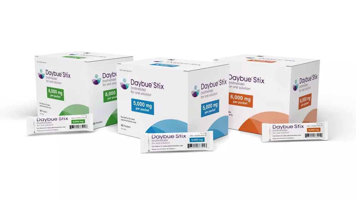 艾卡迪亞製藥公司宣布，DAYBUE® STIX（trofinetide）現已在美國廣泛供應，用於治療雷特綜合症。 AP圖片