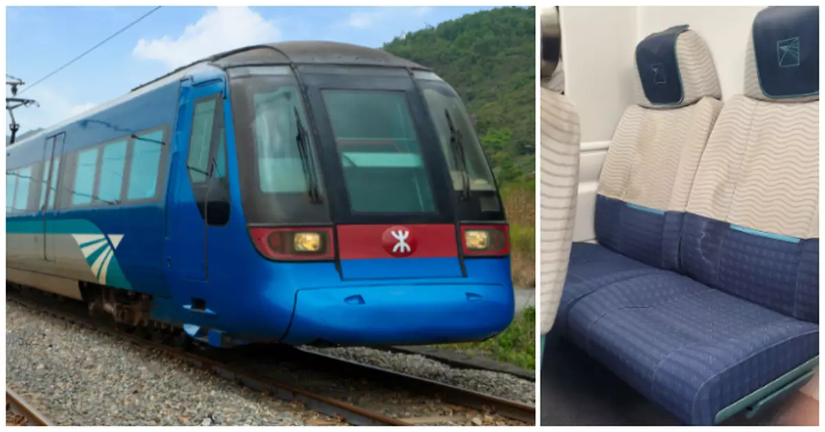 乘客呻機場快綫車廂散發酸餿尿味兼座椅污漬 網民反應兩極