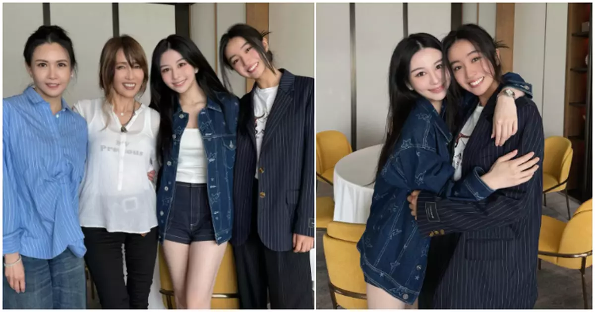 邱淑貞工藤靜香世紀同框　兩代女神與最強星二代罕見合體