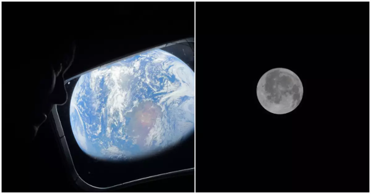 美「阿提米絲2號」完成赴月球逾半路程 周一抵達目的地拍攝神秘月球背面