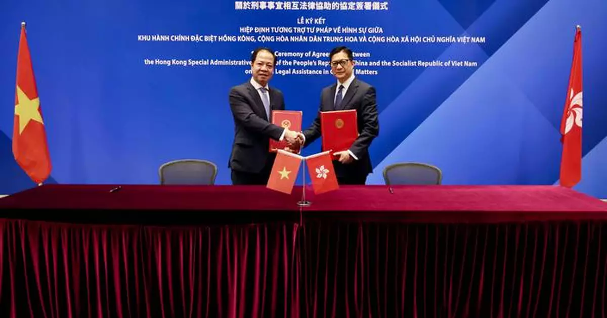 鄧炳強與越南副檢察長簽刑事事宜相互法律協助協定 涵蓋追查證據及沒收犯罪得益