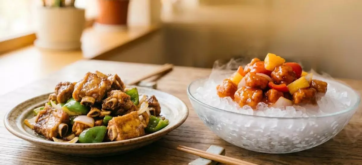 「有骨氣」與「沒骨氣」：「同根生」的生炒排骨與咕嚕肉