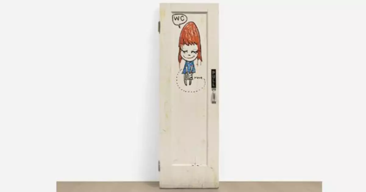 奈良美智2009年酒吧廁所門板隨興塗鴉！拍賣逾206萬成交