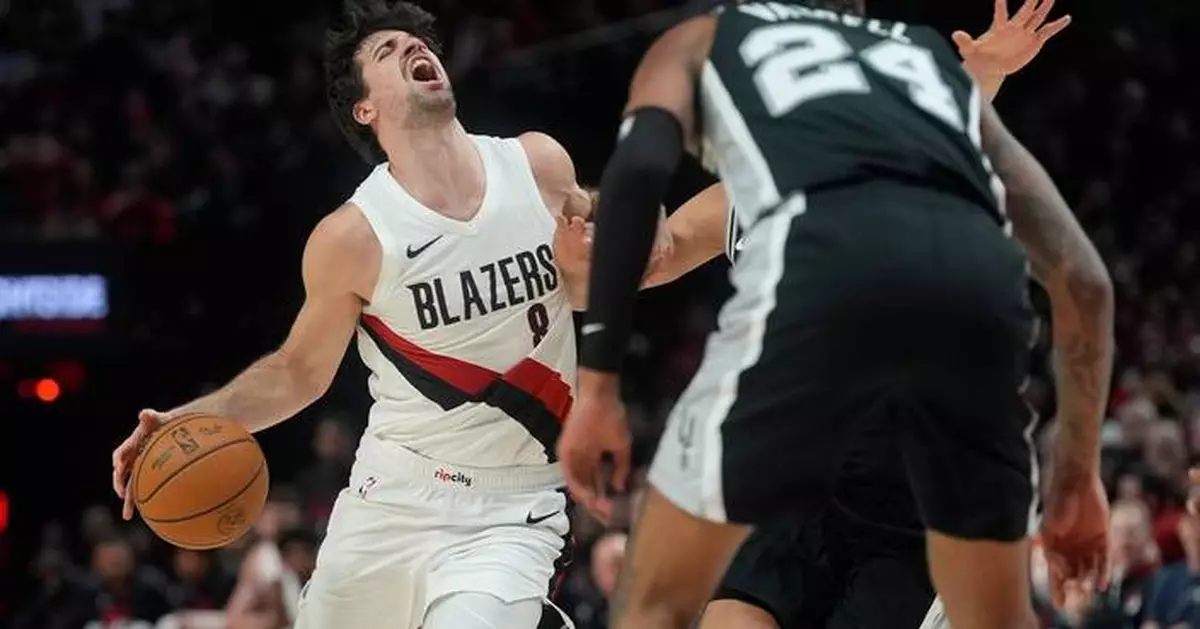 馬刺缺文班亞馬仍挫拓荒者 總場數領先2比1