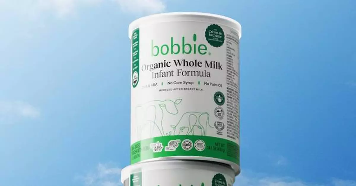 Bobbie有機全脂奶粉登陸Target 唯一100%全脂美製配方