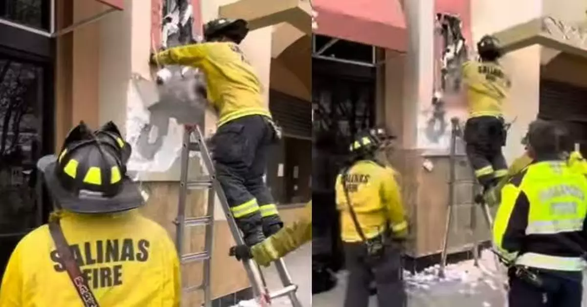爬戲院屋頂欲潛入咖啡店行竊 美笨賊失足跌落牆縫 受困10小時獲救即被捕