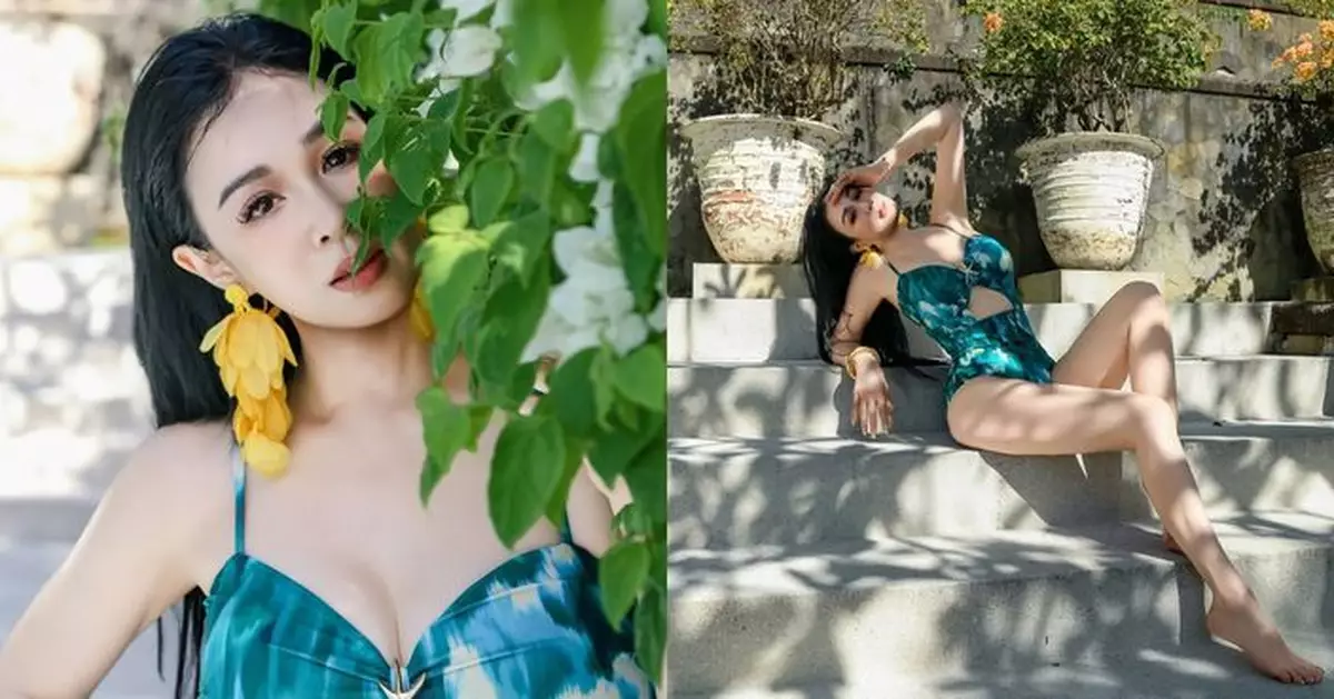 55歲鍾麗緹Deep V泳裝晒S曲線 網民驚嘆：這身材絕了！