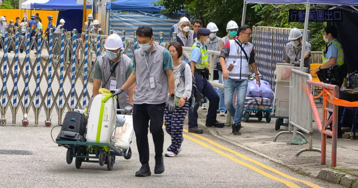 大埔火災｜宏福苑居民第13日上樓 當局指運作大致暢順