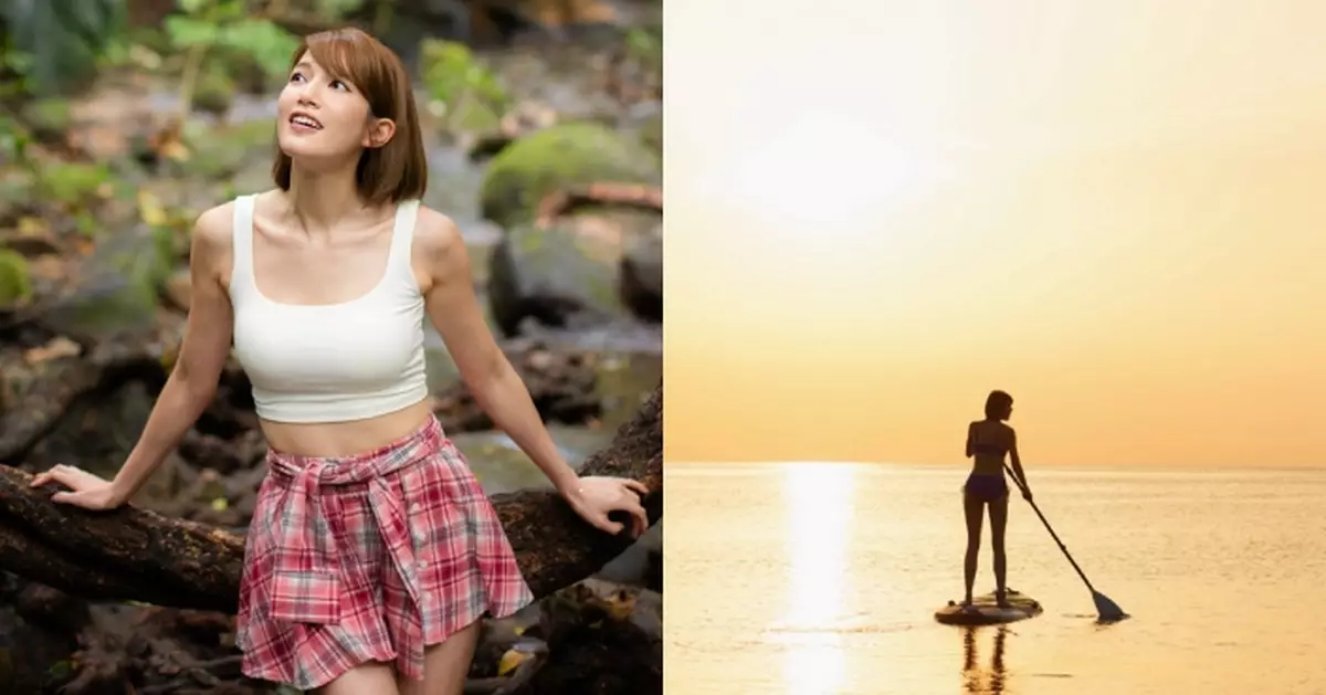 蘇皓兒石垣島晒泳裝派福利 難忘海中心玩SUP賞日落
