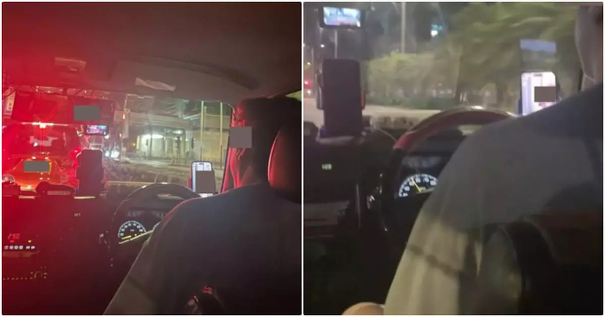 的士司機駕駛時狂睇抖音直播　雙手離軚盤僅踩油嚇親女乘客