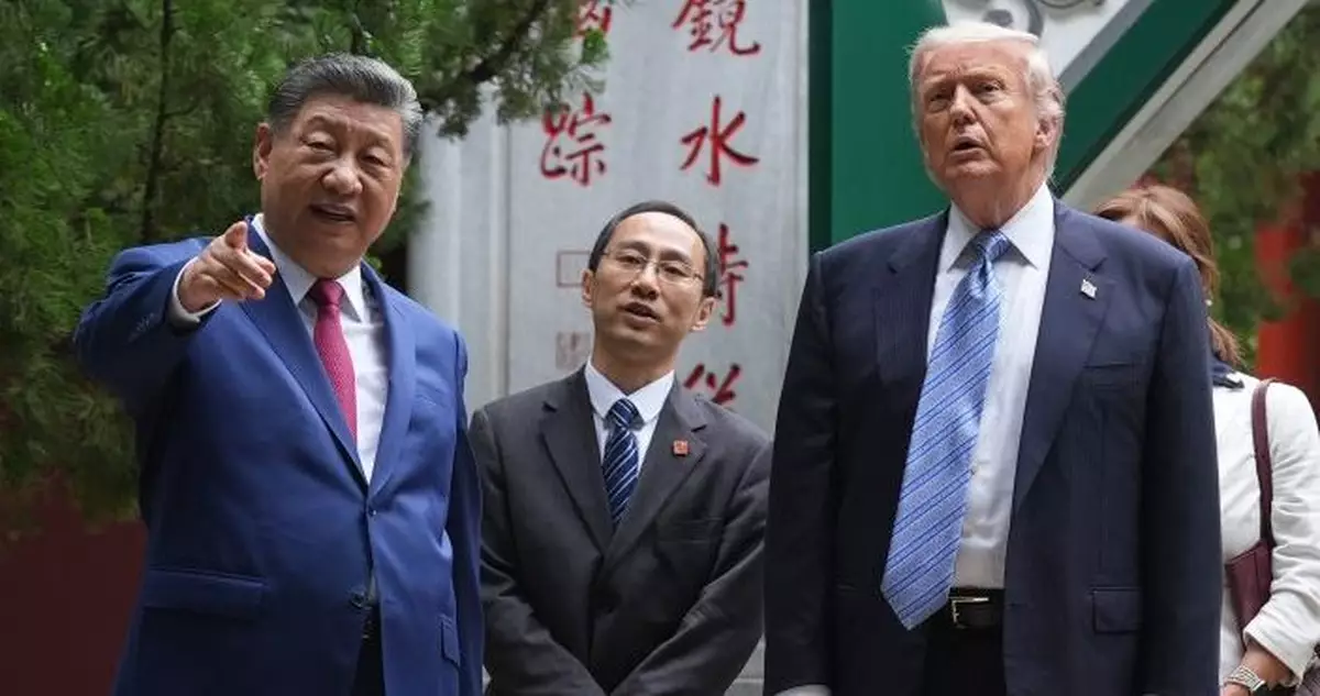 習近平與特朗普在中南海舉行小範圍會晤