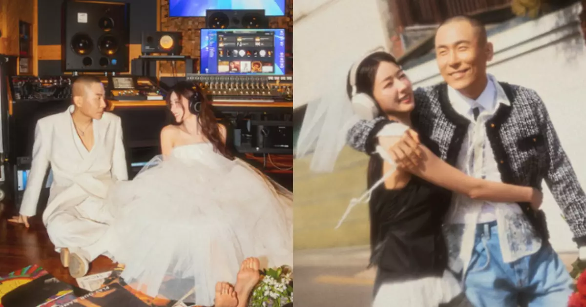 Apink普美、Rado今舉行婚禮 錄音室風格婚紗照甜蜜曝光