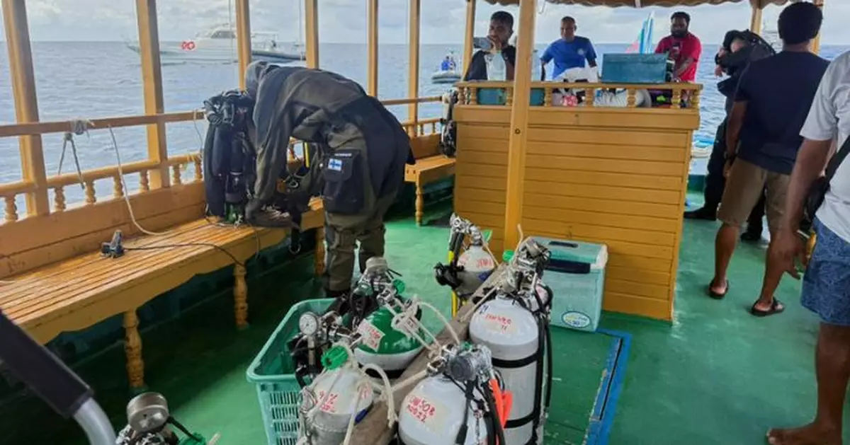 意大利4潛水員遺體位於60米水深處 芬蘭專家抵馬爾代夫嘗試打撈