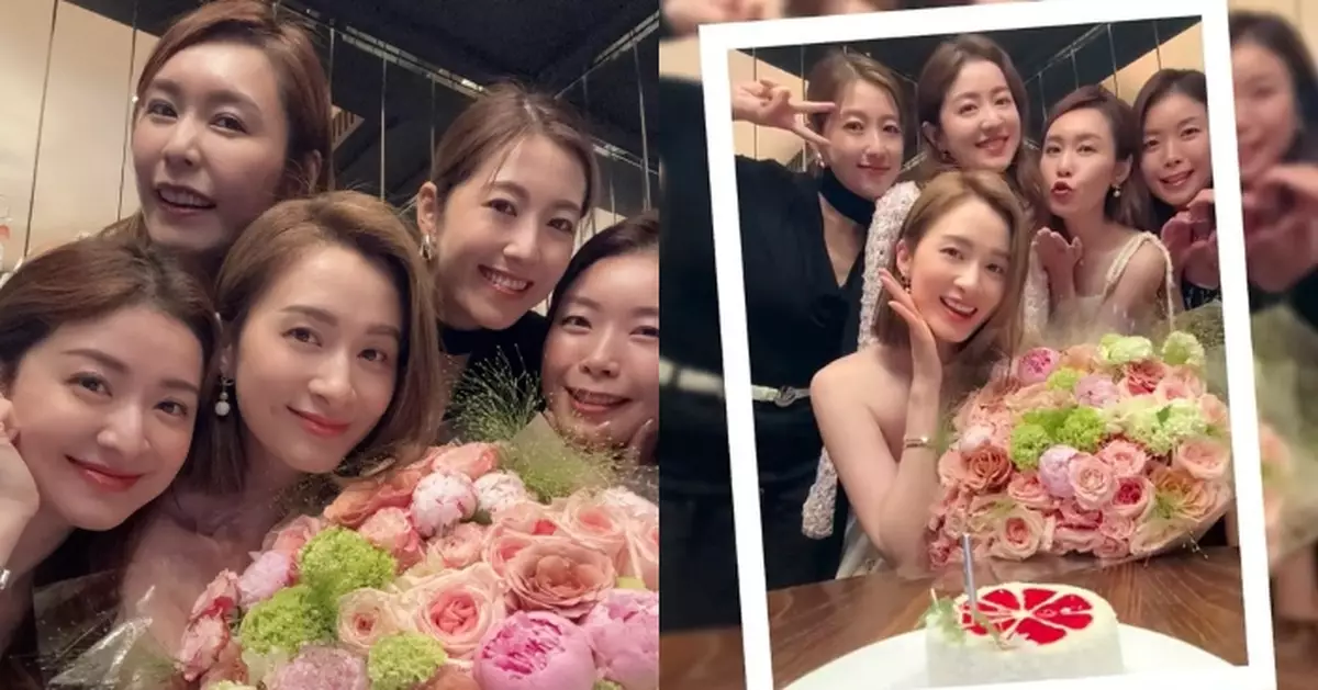沈卓盈孖陳自瑤徐菁遙歎美食慶祝42歲生日 壽星女：幸運的我有妳們