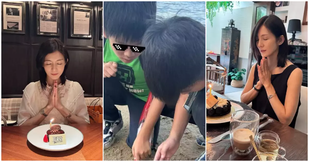 楊采妮52歲生日有老公同孖仔相伴 母親遙送祝福：我的掌上明珠，歲歲平安