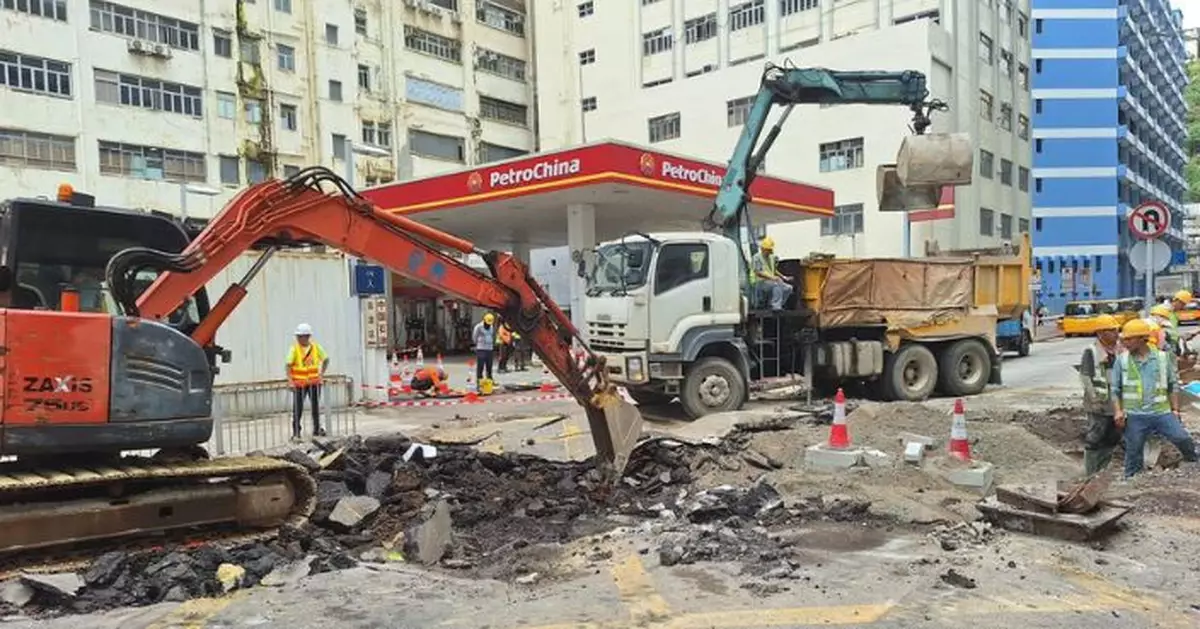 楊屋道水管維修完成 沖廁水恢復供應 行車線料凌晨分階段重開