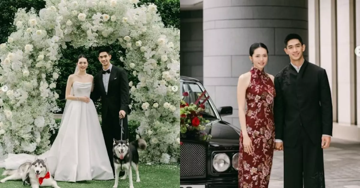 吳婉芳二仔胡智同曬婚照 宣誓當眾落淚