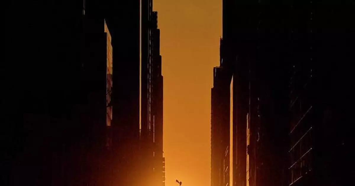 曼哈頓懸日奇觀 紐約市每年兩度日落美景