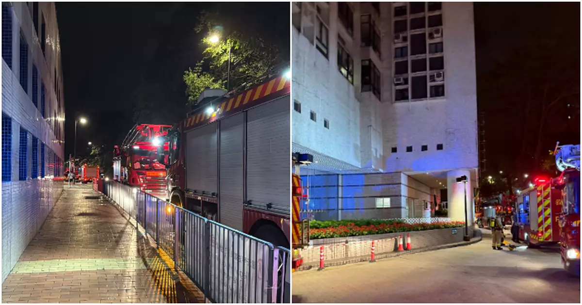 荃灣灣景花園單位疑「尿袋」短路起火　150人需疏散3人不適送院