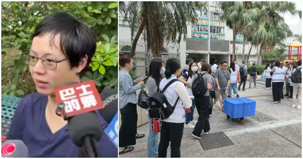 大埔火災 | 宏泰閣街坊攜鮮花「開盲盒」執拾   40年鄰里情「每嚿磚都有歷史 」