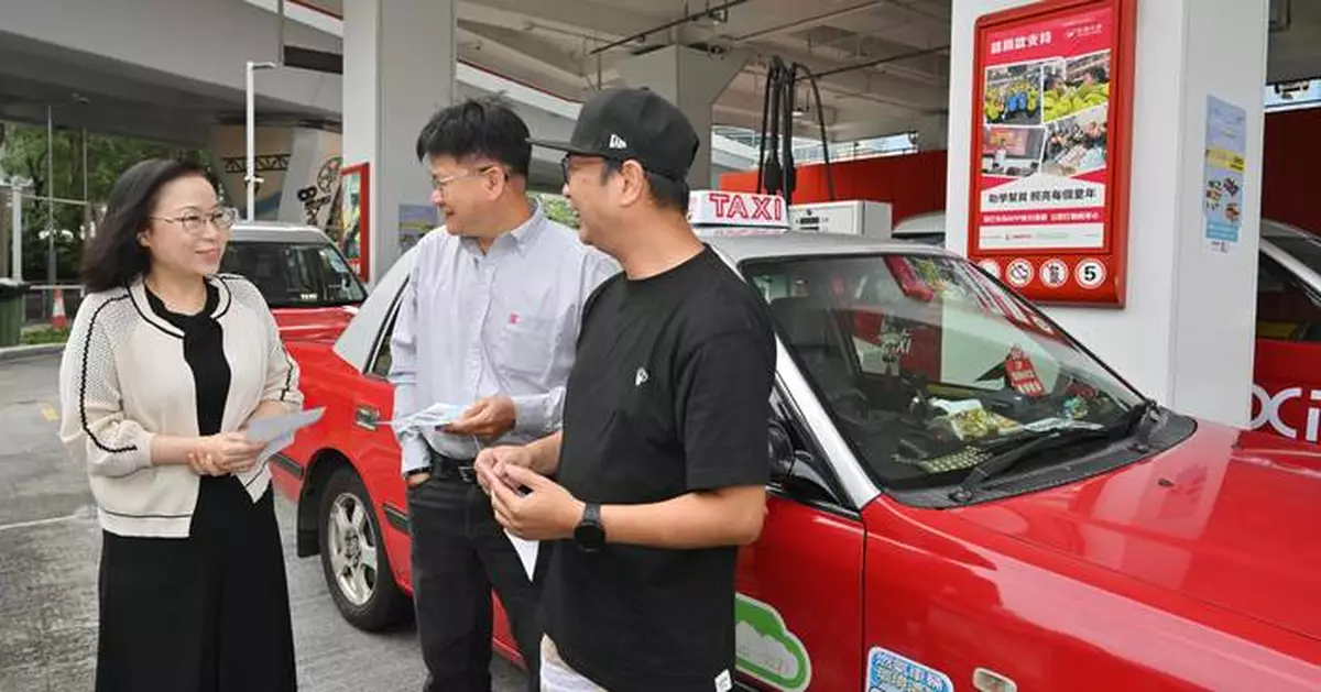 石油氣補貼實施首日運作大致暢順 司機贊同「加氣即減」直接便捷