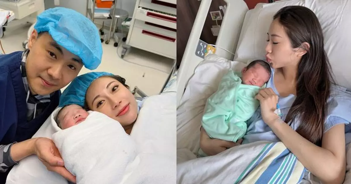 蔡嘉欣順利誕子晒全家福 初為人母感動告白：抱到你原來如此幸福