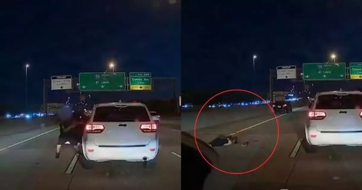 芝加哥公路驚現暴力事件 美國男司機當眾扯髮拖女落車 途人以為屍體嚇窒