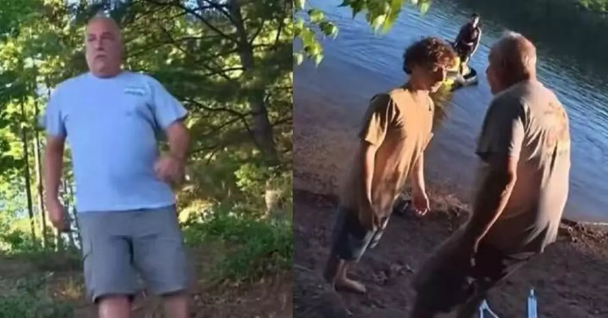 有片！疑因不滿對方在湖上製造噪音 美7旬翁將殘疾男按入水中企圖浸死