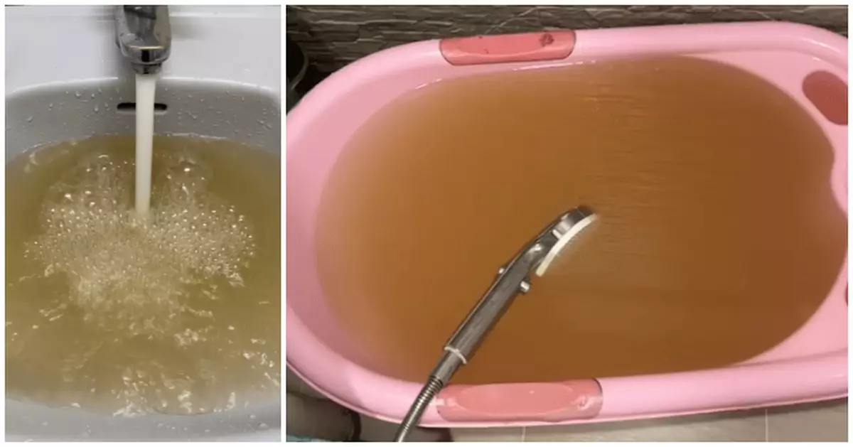 粉嶺華明邨等多個屋苑食水混濁　水務署：疑水管工程揚起沉積物  主要為礦物質