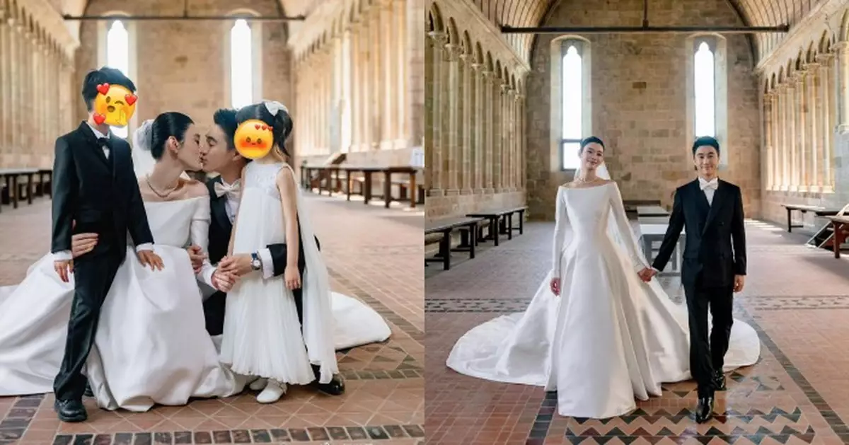 何猷君奚夢瑤法國古堡圓婚 億元婚禮浪漫一吻感動全場