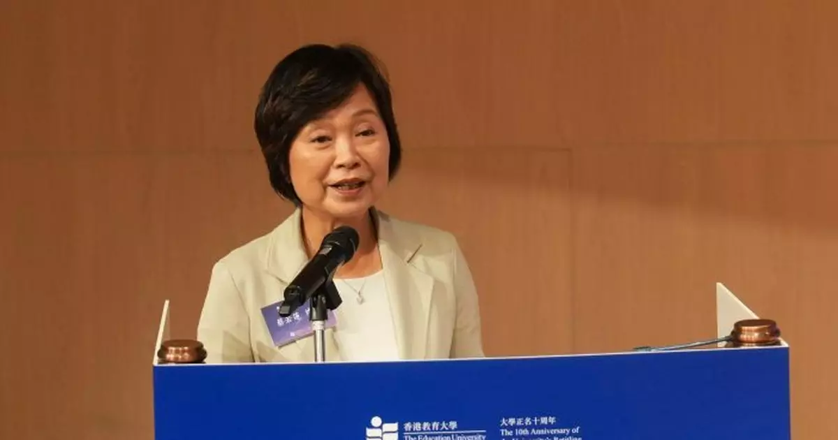 蔡若蓮：學齡人口下降是結構問題 辦學團體和學校應及早規劃