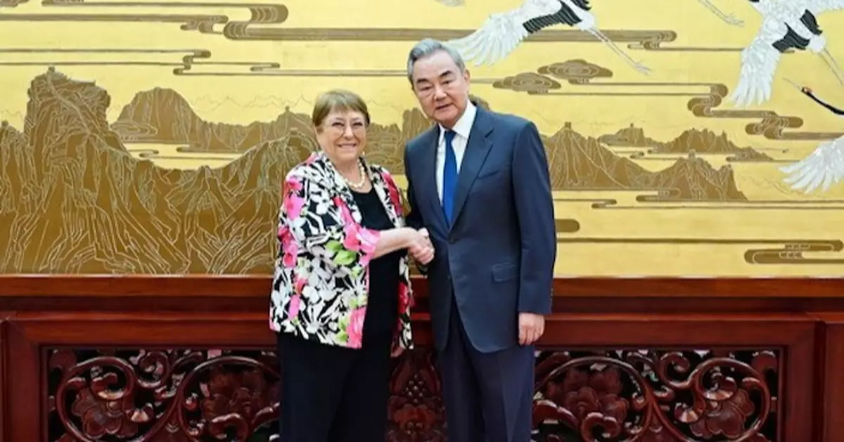 王毅晤聯合國秘書長候選人巴切萊特 稱中國始終是聯合國事業堅定支持者
