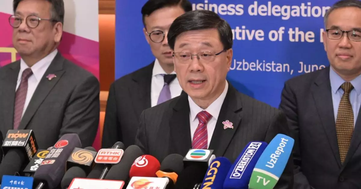 李家超總結中亞行 稱簽訂多項協議及展開雙邊協定磋商等 形容訪問相當成功