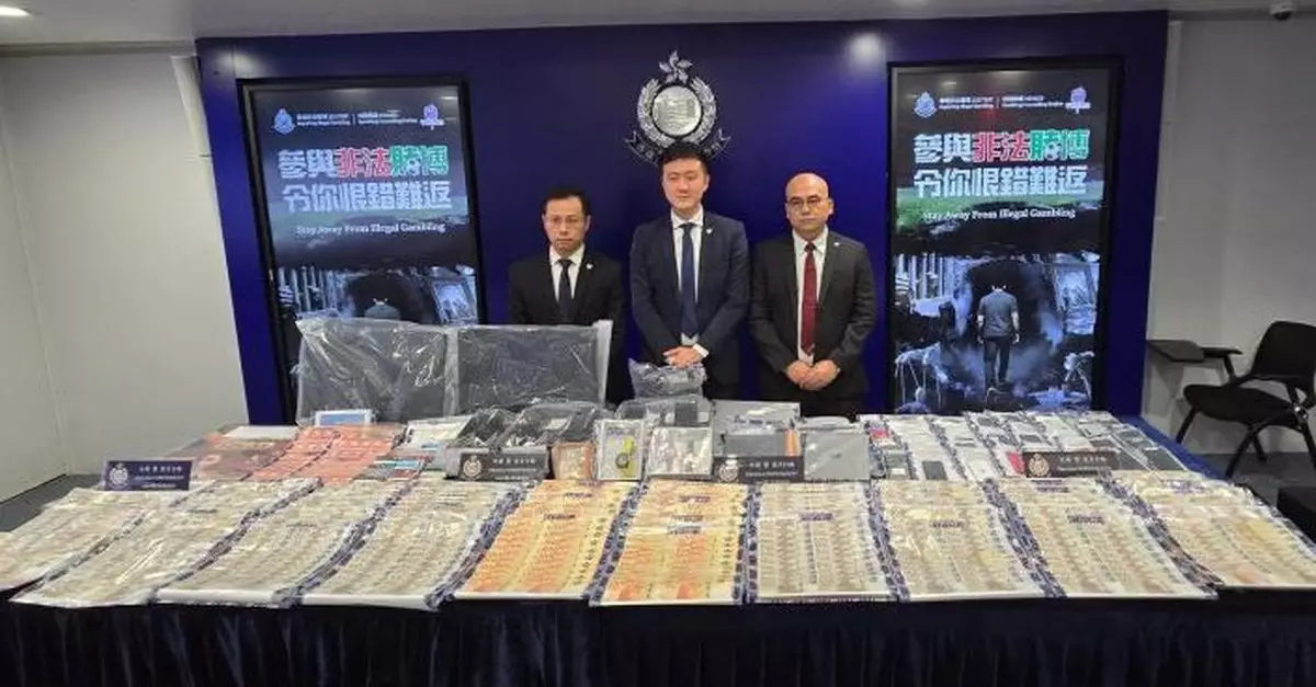 警方世界盃期間打擊外圍賭博拘150人 賭客投注1萬至30萬元涉賭款逾3億元