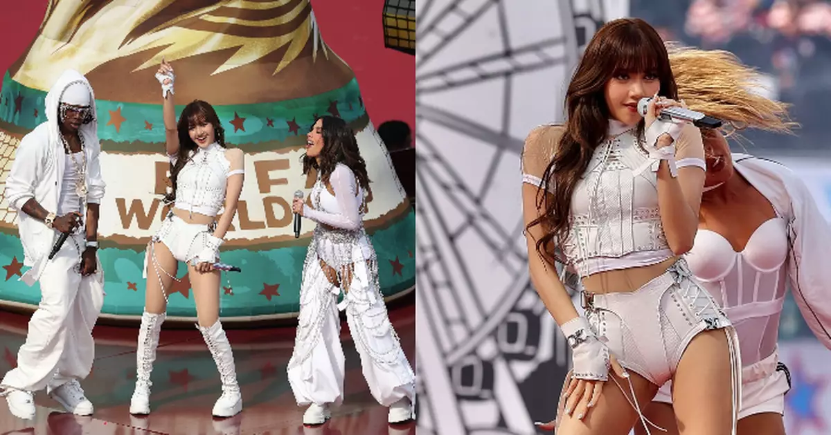 Lisa火辣空降世界盃開幕禮 成首位演出K-POP女Solo歌手