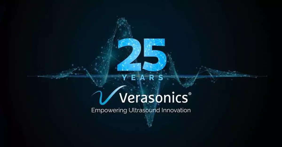 Verasonics慶祝成立25周年 致力推動超聲波技術創新