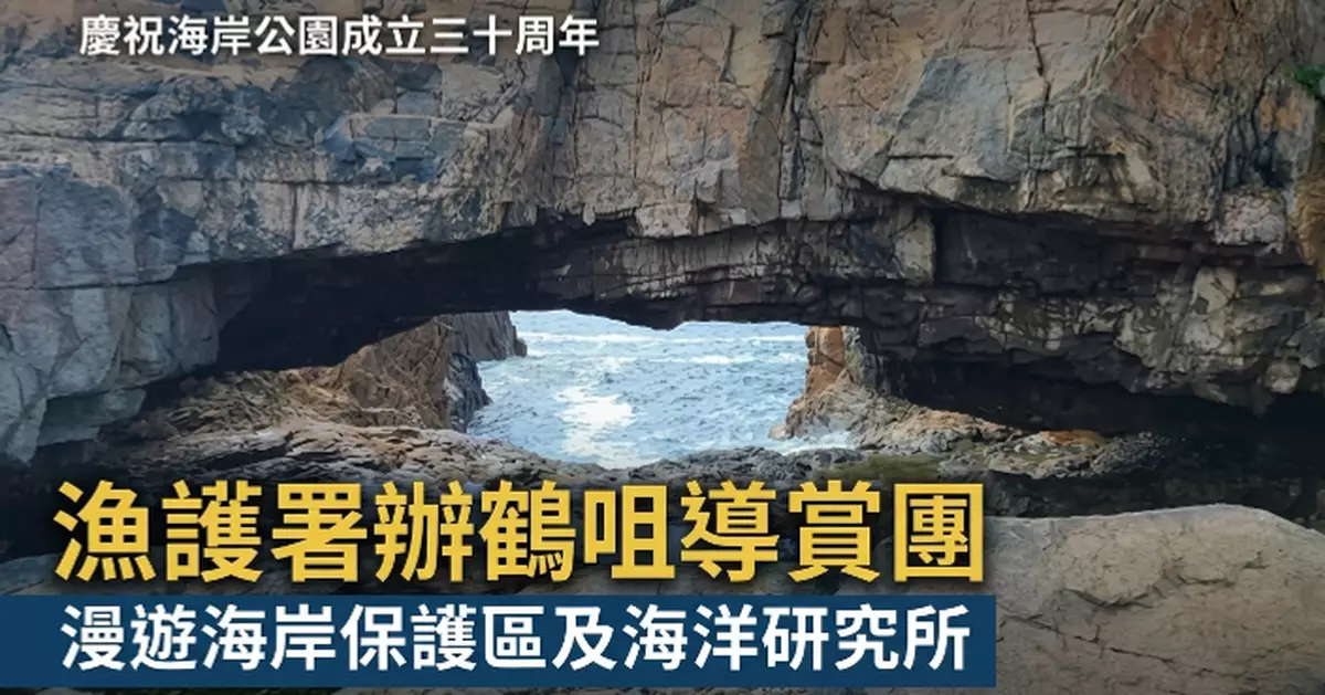 漁護署辦鶴咀導賞團 漫遊海岸保護區及海洋研究所