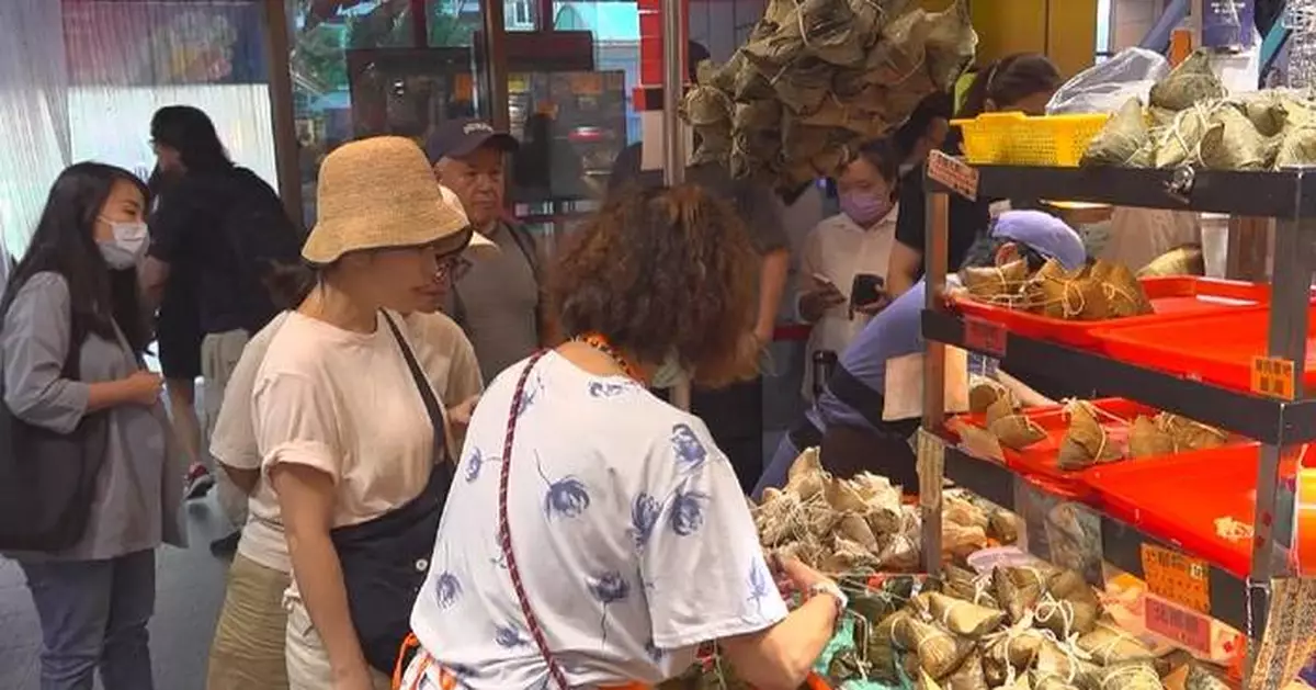 台北百年南門市場端午節熱鬧非凡