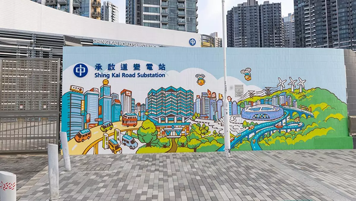 中電125周年美化變電站 啟德巨型壁畫成最新打卡熱點