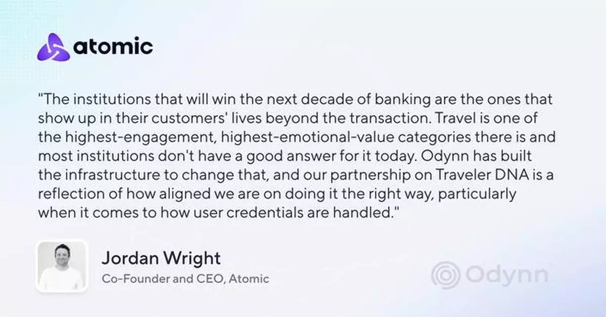 Atomic與Odynn合作 助金融機構贏得客戶主要信用卡地位