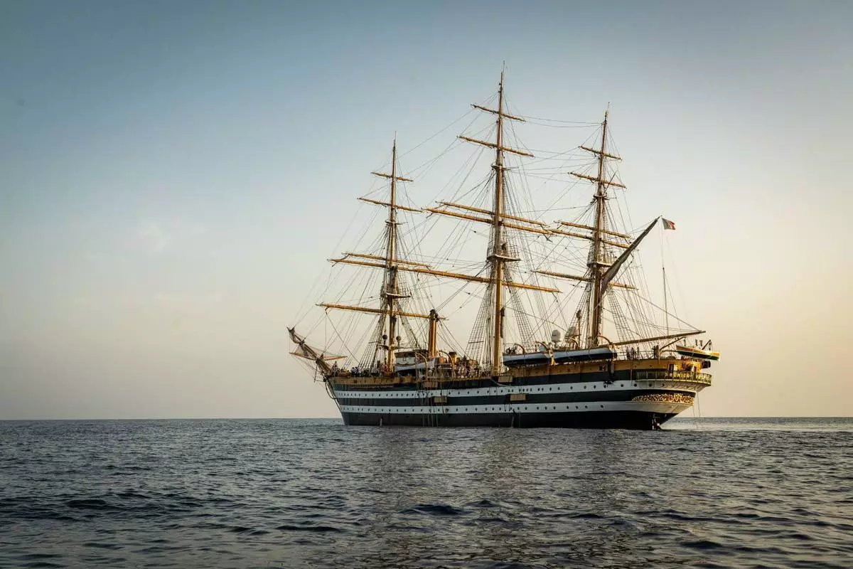 亞美利哥韋斯普奇號環球之旅——2026年北美活動——意大利海軍訓練艦 AP圖片