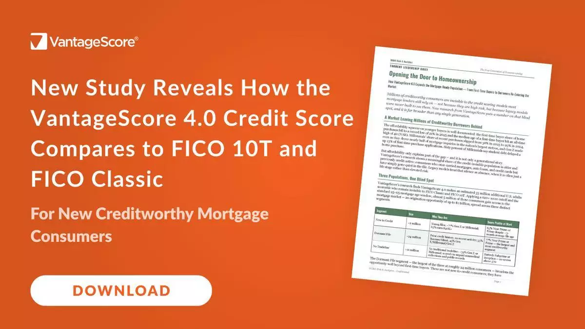 新研究揭示VantageScore 4.0信貸評分與FICO 10T及FICO Classic對新信譽良好按揭消費者的比較 AP圖片